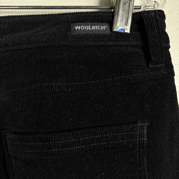 Woolrich Women's 8 Black‎ Corduroy Five Pocket Chino Stretch Straight Leg Pants - Picture 4 of 6